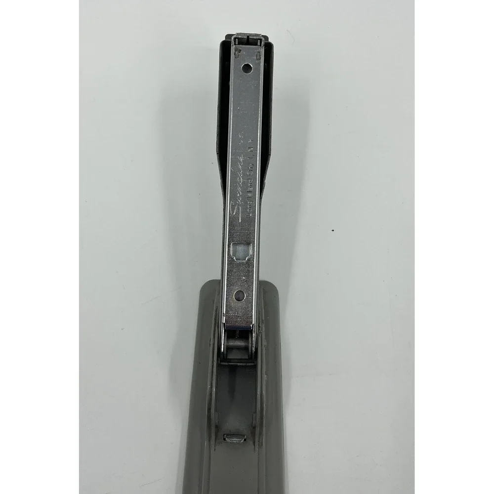Vintage Swingline Stapler 27 Gray Art Deco MCM Metal Desk Office Heavy Duty